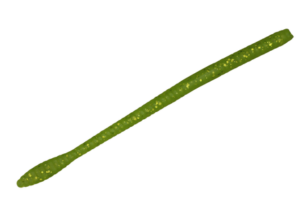 Chartreuse Shine 6.25" Spade Tail Worm - 12 Per Pack