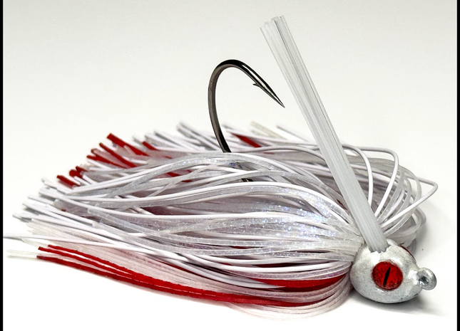 Bloody Pearl "V2" Poison Tail Weedless Jig