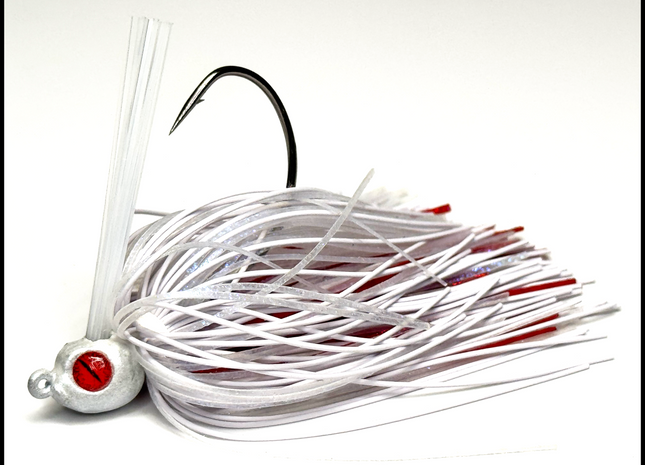 Bloody Pearl "V2" Poison Tail Weedless Jig