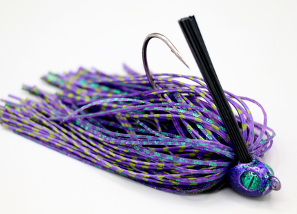 Junebug Poison Tail Weedless Jig
