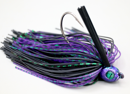 Junebug Night Poison Tail Weedless Jig