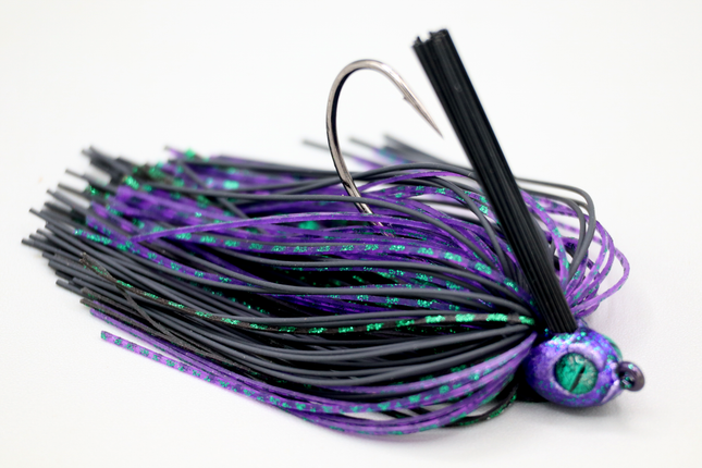 Junebug Night Poison Tail Weedless Jig