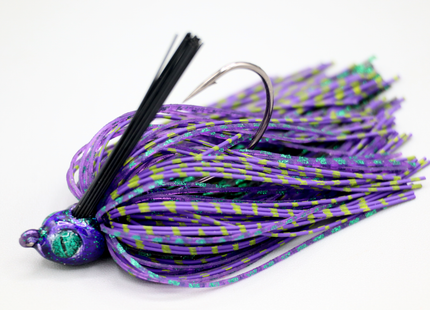 Junebug Poison Tail Weedless Jig