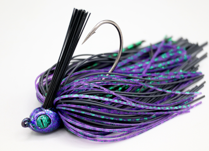 Junebug Night Poison Tail Weedless Jig