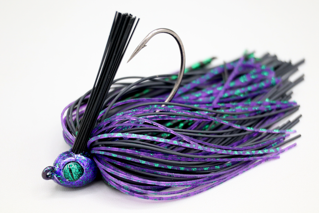 Junebug Night Poison Tail Weedless Jig