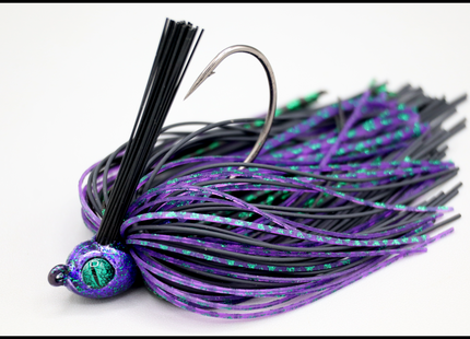 Junebug Night Poison Tail Weedless Jig