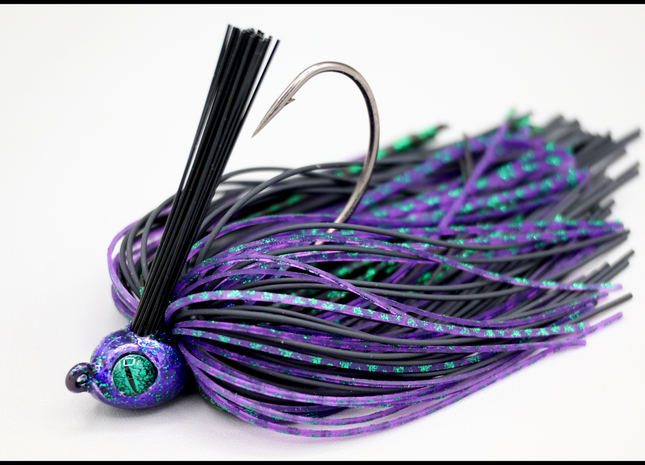 Junebug Night Poison Tail Weedless Jig