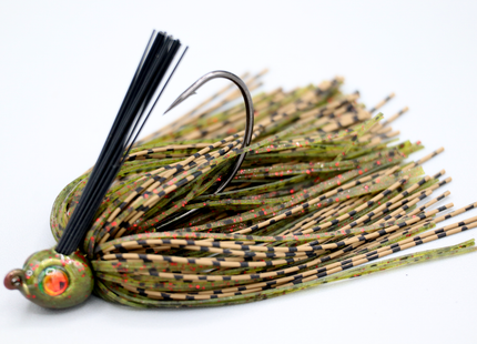 Watermelon Red Poison Tail Weedless Jig