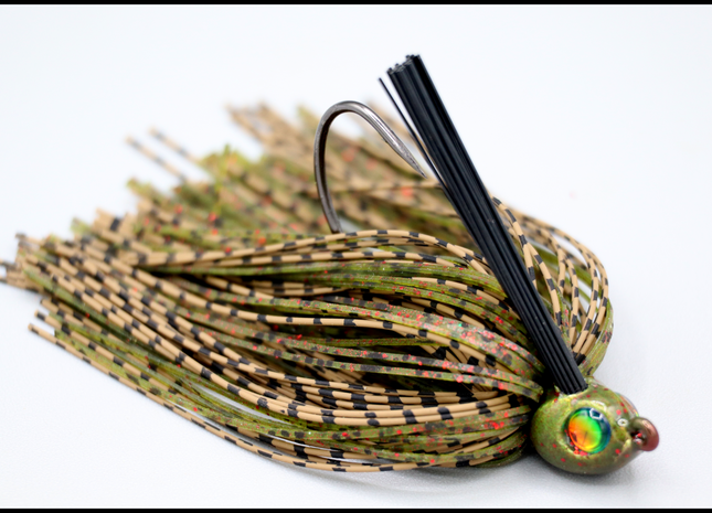 Watermelon Red Poison Tail Weedless Jig