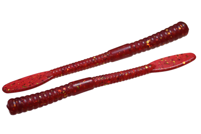 Red Plum 4" WaGi Finesse Worm - 12 Per Pack