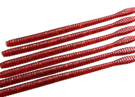 Red Plum 6.25" Spade Tail Worm - 12 Per Pack
