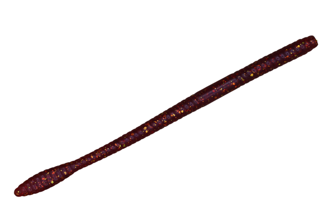 Red Plum 6.25" Spade Tail Worm - 12 Per Pack