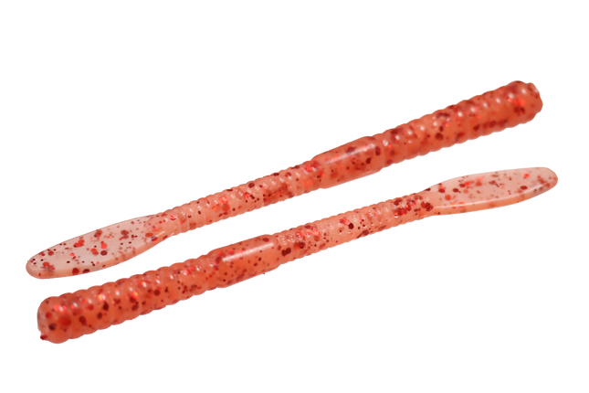 Blood Tiger 4" WaGi Finesse Worm - 12 Per Pack