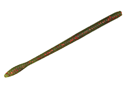 Watermelon Red 6.25" Spade Tail Worm - 12 Per Pack