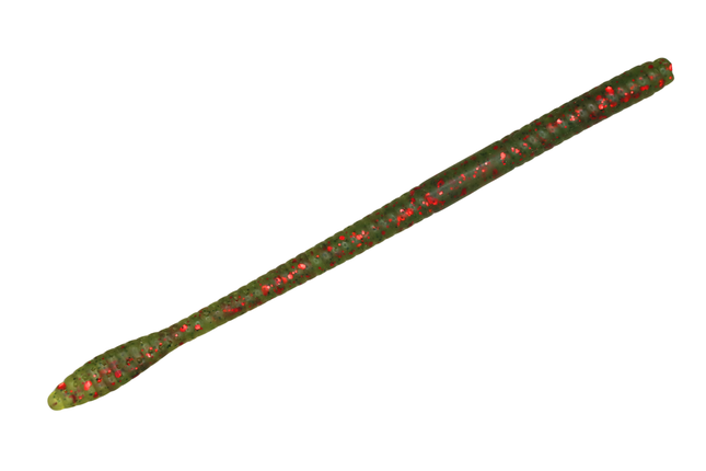 Watermelon Red 6.25" Spade Tail Worm - 12 Per Pack